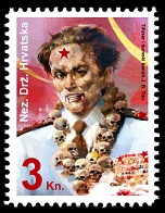 Nezavisna Drzava Hrvatska - Tifusar i sumski bandit J B Tito - 3 Kune Nezavisna Drzava Hrvatska - Tifusar i sumski bandit J B Tito - 3 Kune